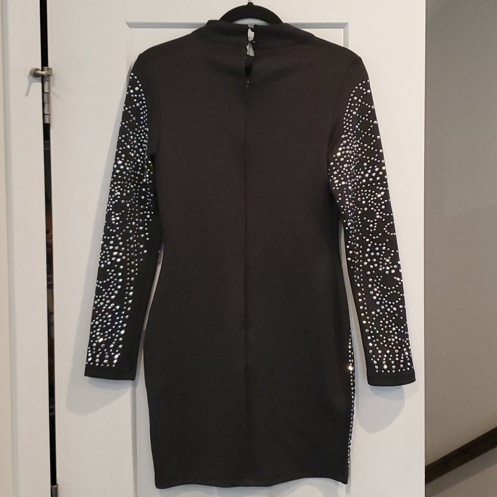 Studded Little Black Dress - Picture 2 of 5